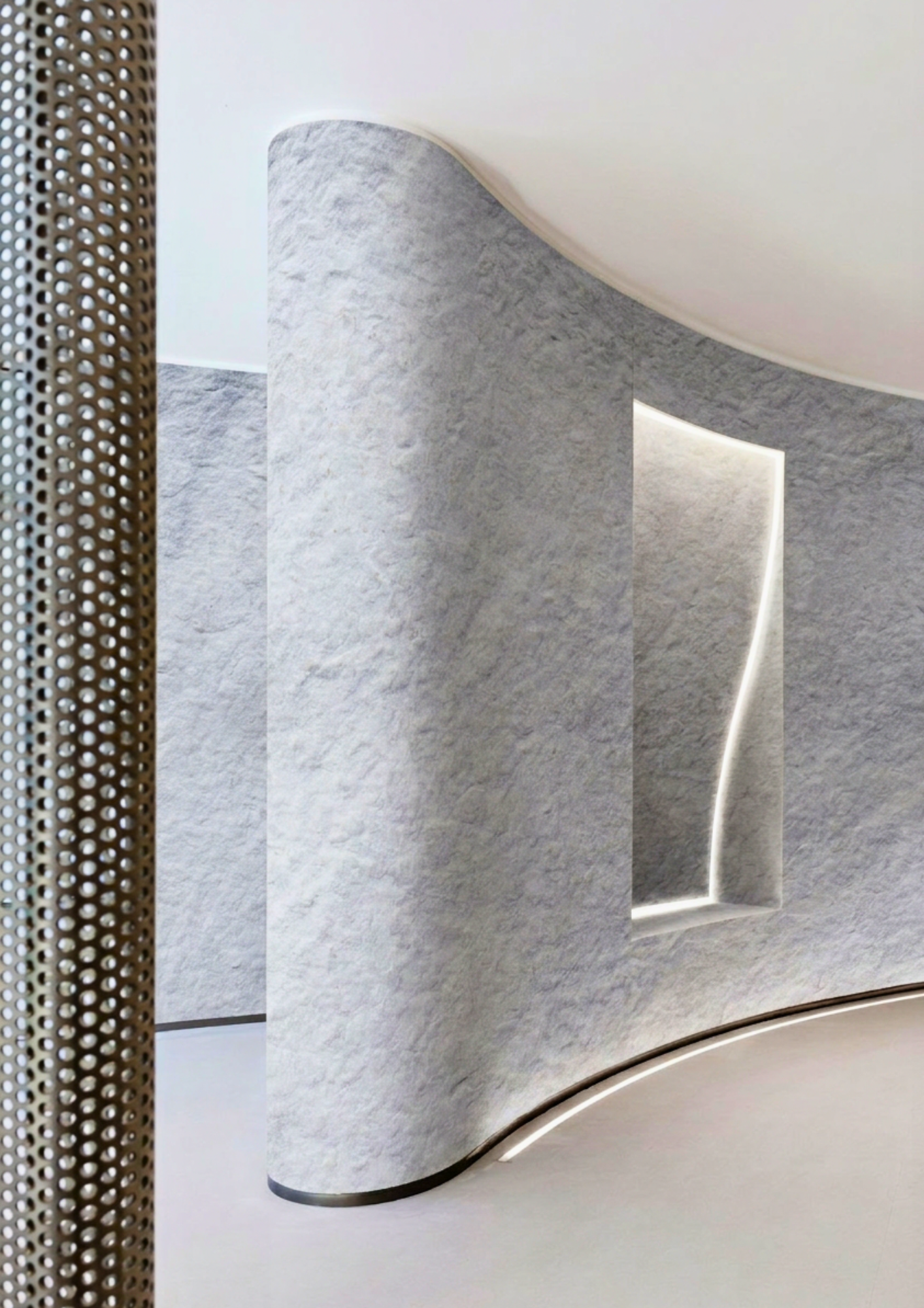 Grey marble wall panel